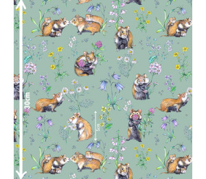 Bio Jersey Lillestoff - Feldhamsterfete